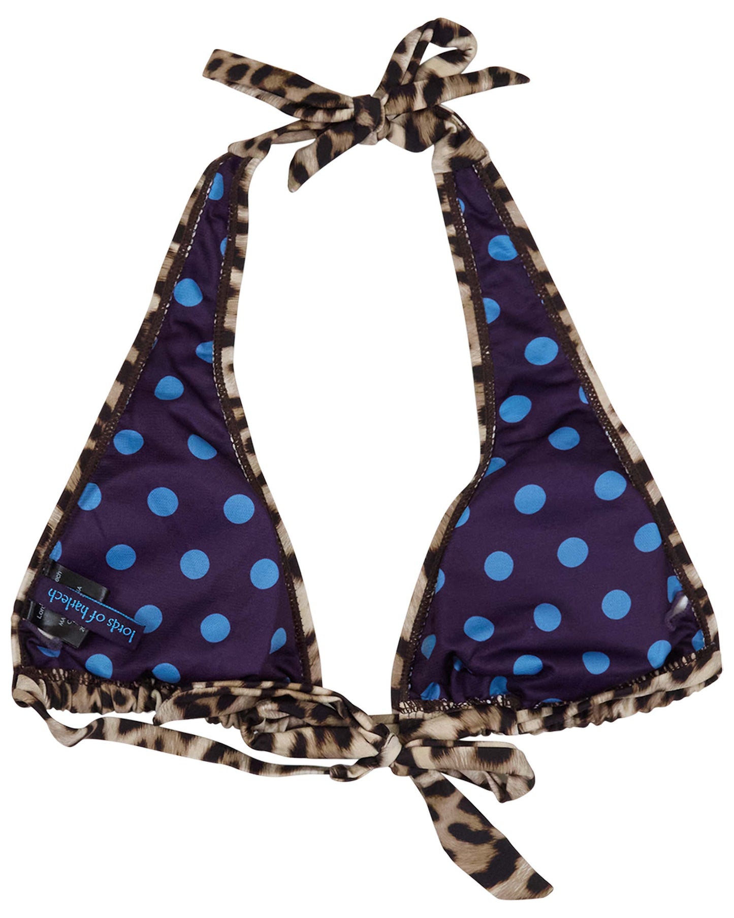 RAQUEL LEOPARD BROWN WOMENS BIKINI TOP