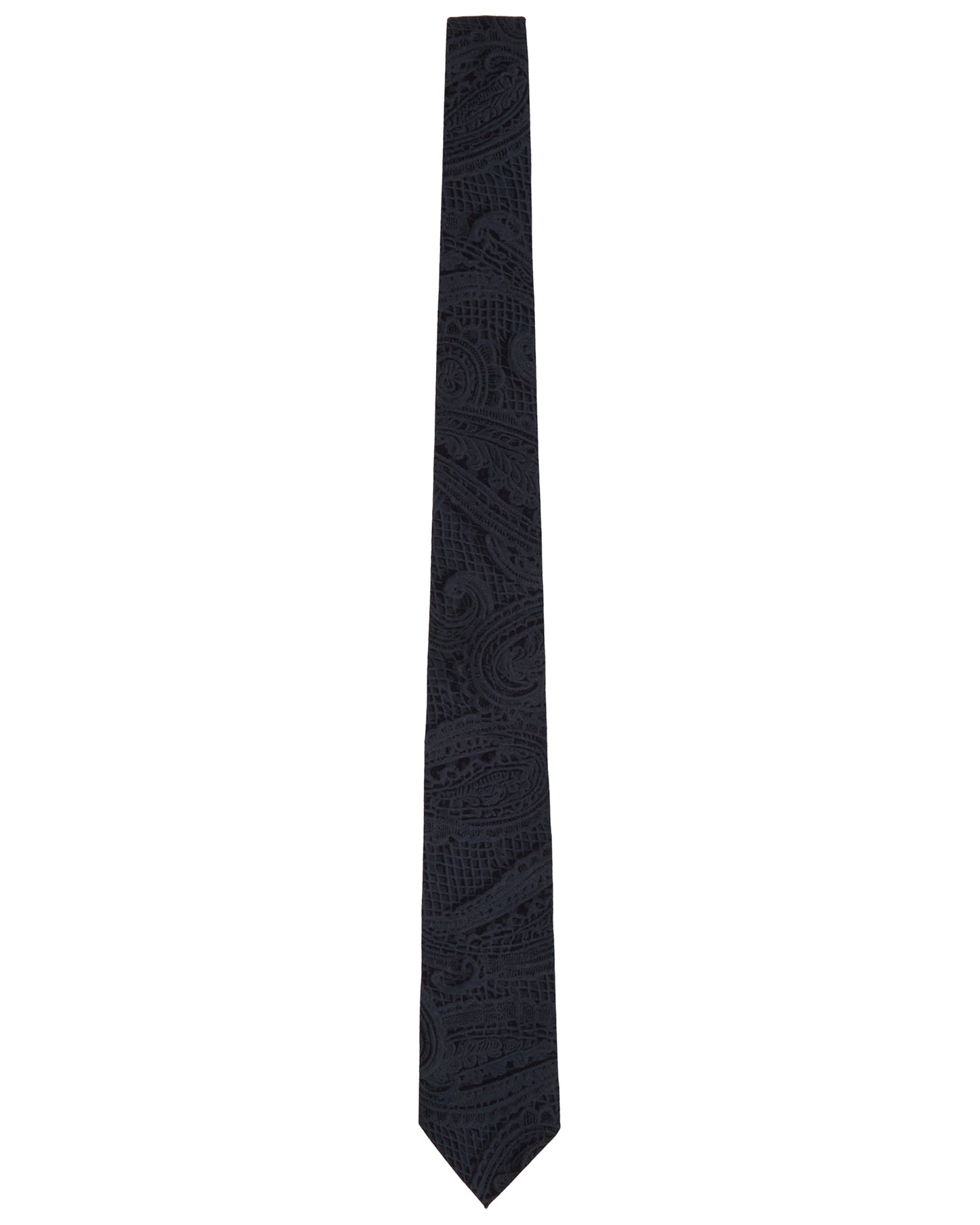 TALIA CROCHET PAISLEY CAVIAR WOMENS PRINTED TIE