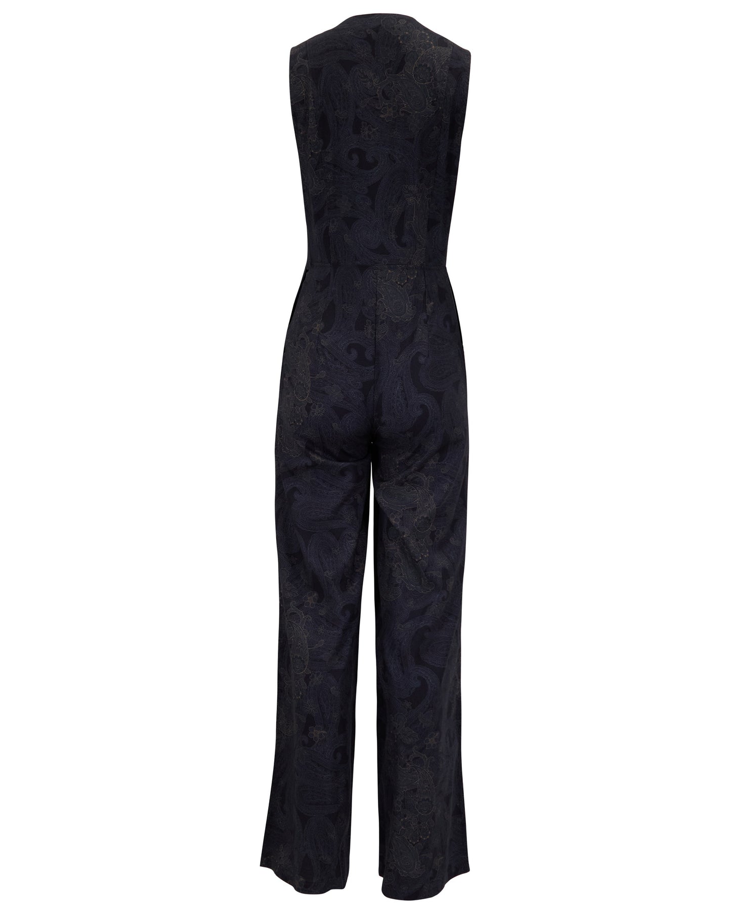 JENNY PAISLEY EXPLOSION BLACK WOMENS TAILORED JUMPSUIT