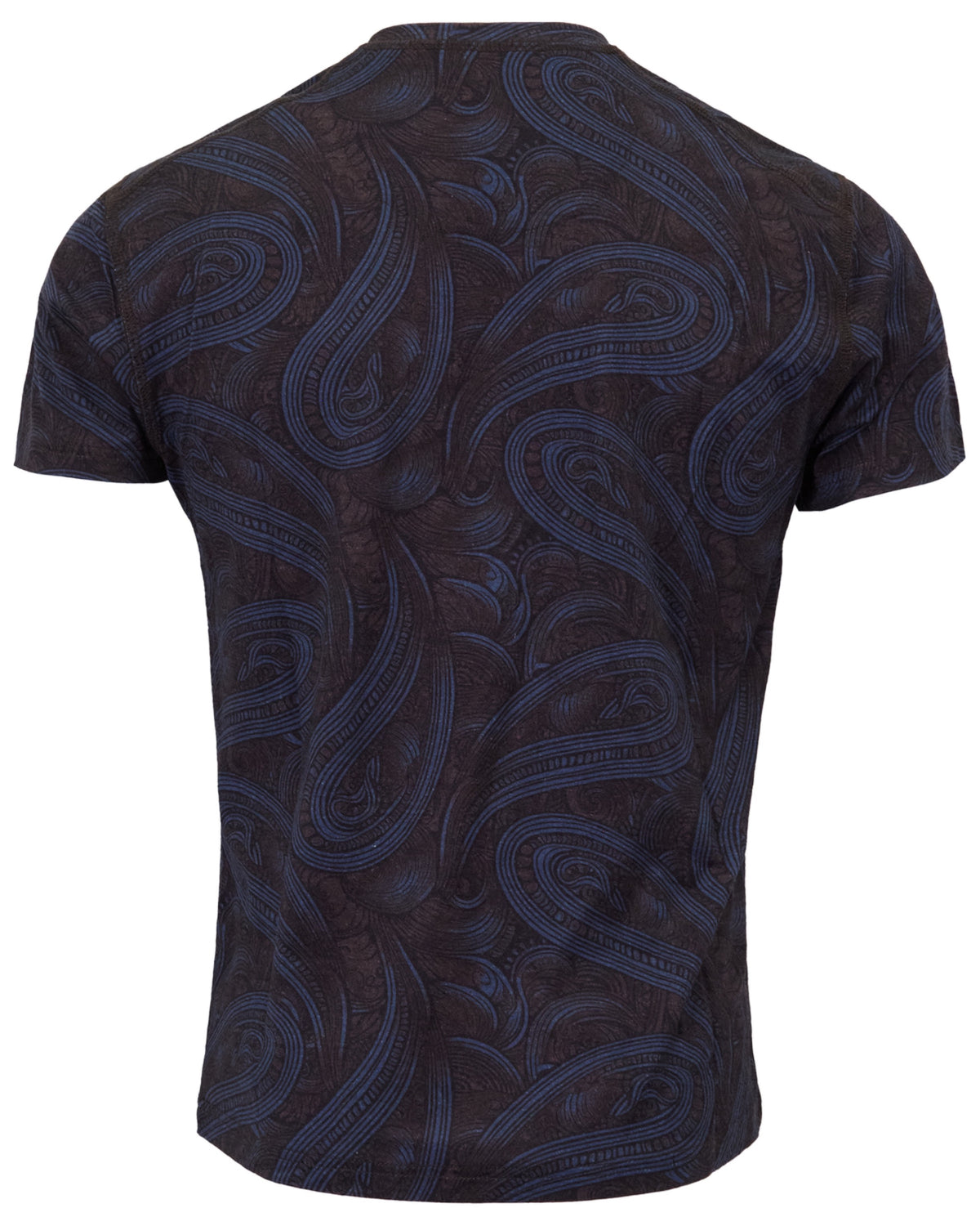 VICTOR PAISLEY BADALONA BROWNIE MEN'S EXTRA-FINE MERINO V-NECK TEE