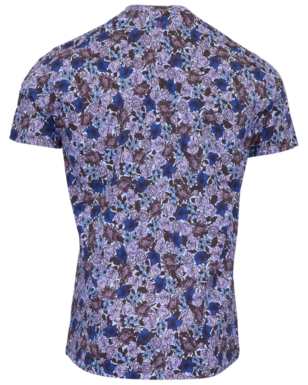 MAZE TERNBERG FLORAL BROWNIE MEN'S STRETCH COTTON V-NECK TEE