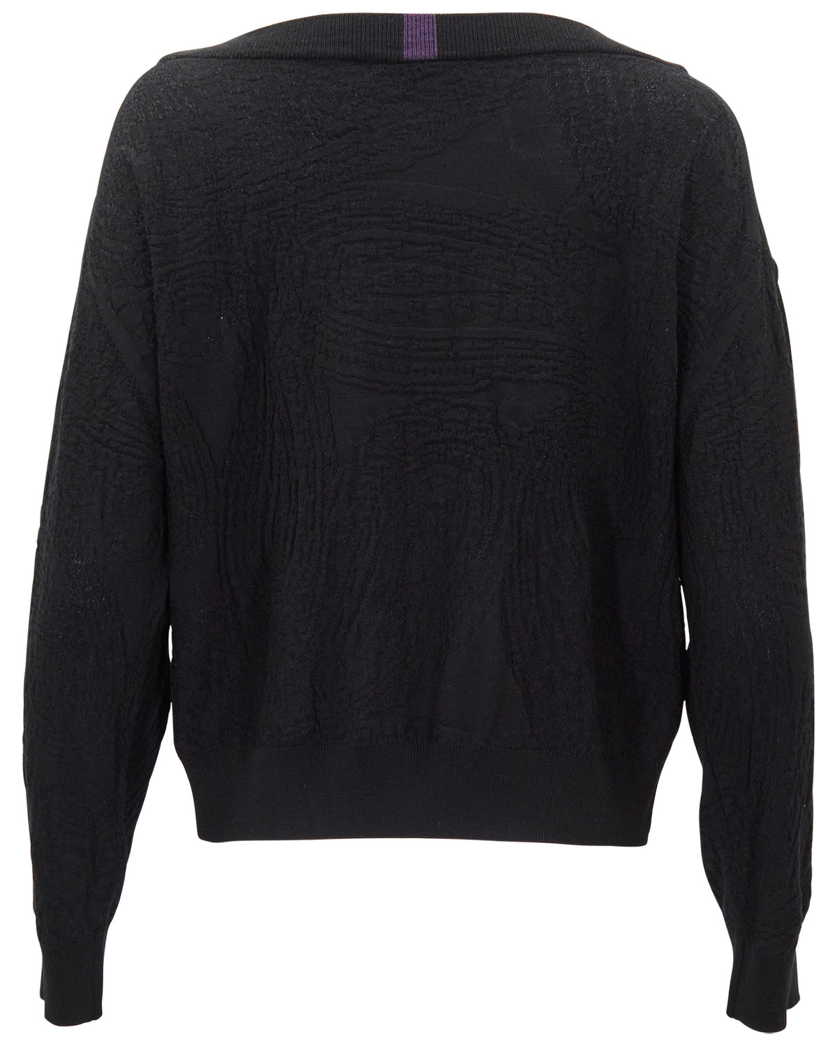 CRISSY BLACK WOMEN'S CROPPED MERINO SWEATER