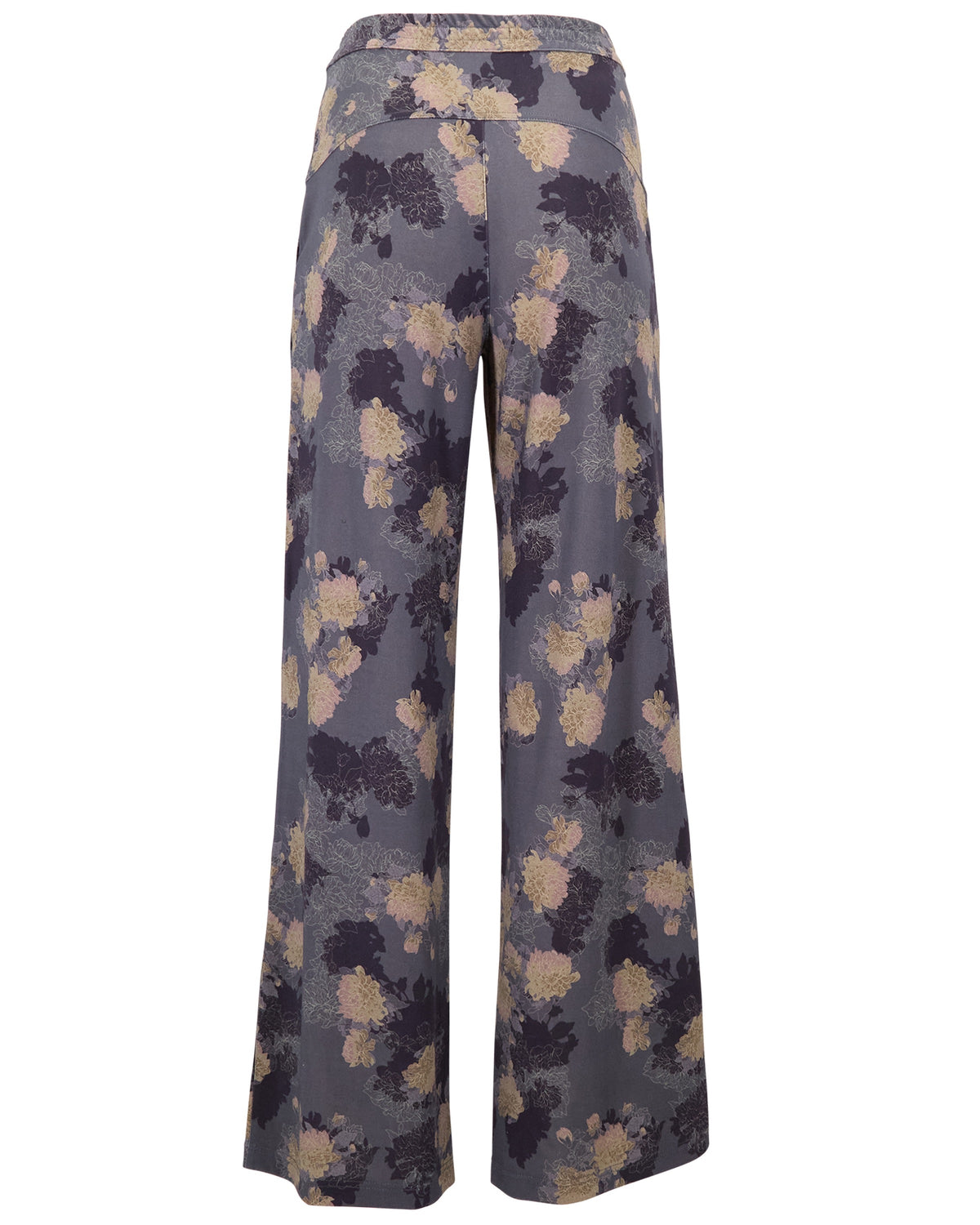 SANCHEZ LANS FLORAL BLACK WOMEN'S STRETCH KNIT DRAWSTRING PANT
