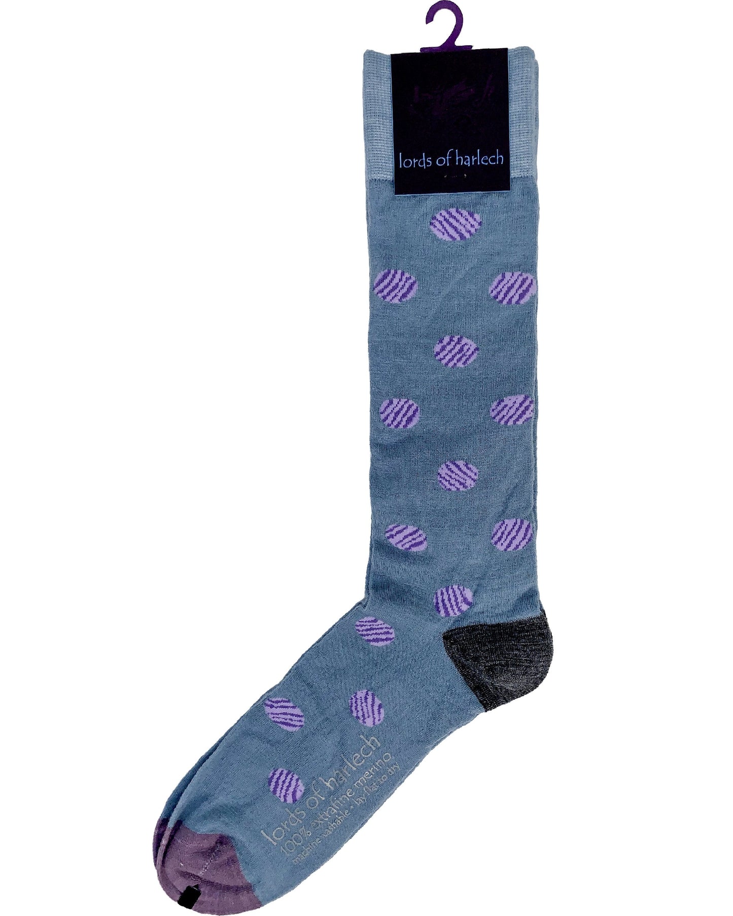Donald Polkadot Teal Socks