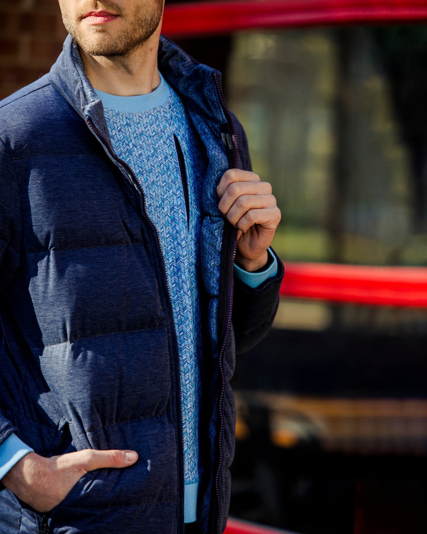 DUVET TECHDOWN NAVY JACKET