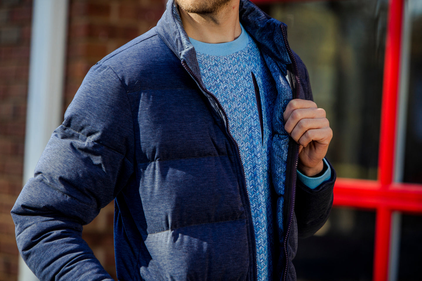 DUVET TECHDOWN NAVY JACKET