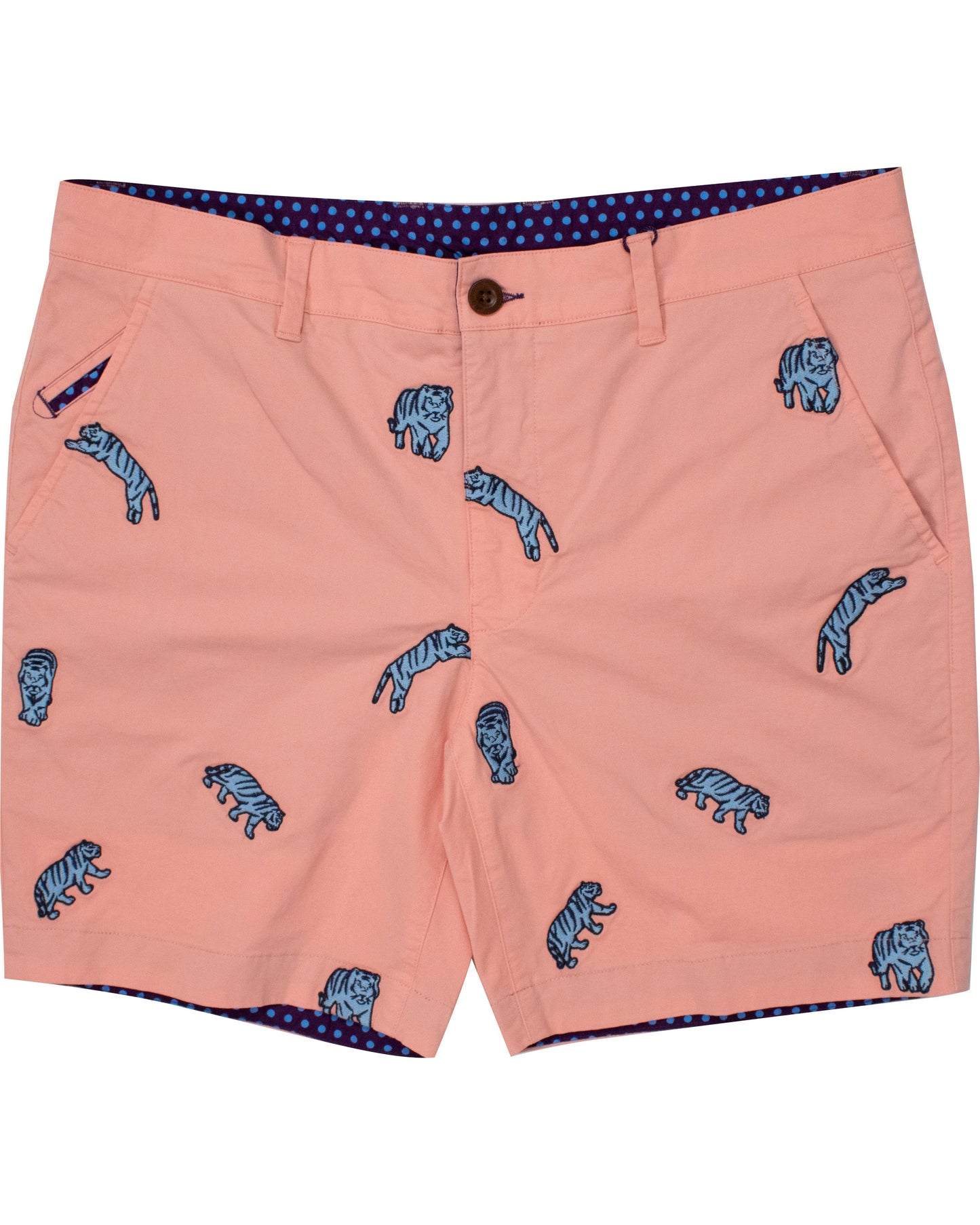 EDWARD PEACH TIGERS EMBROIDERY