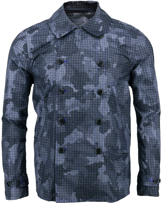 Fritz Houndstooth Charcoal Camo Military Jacket