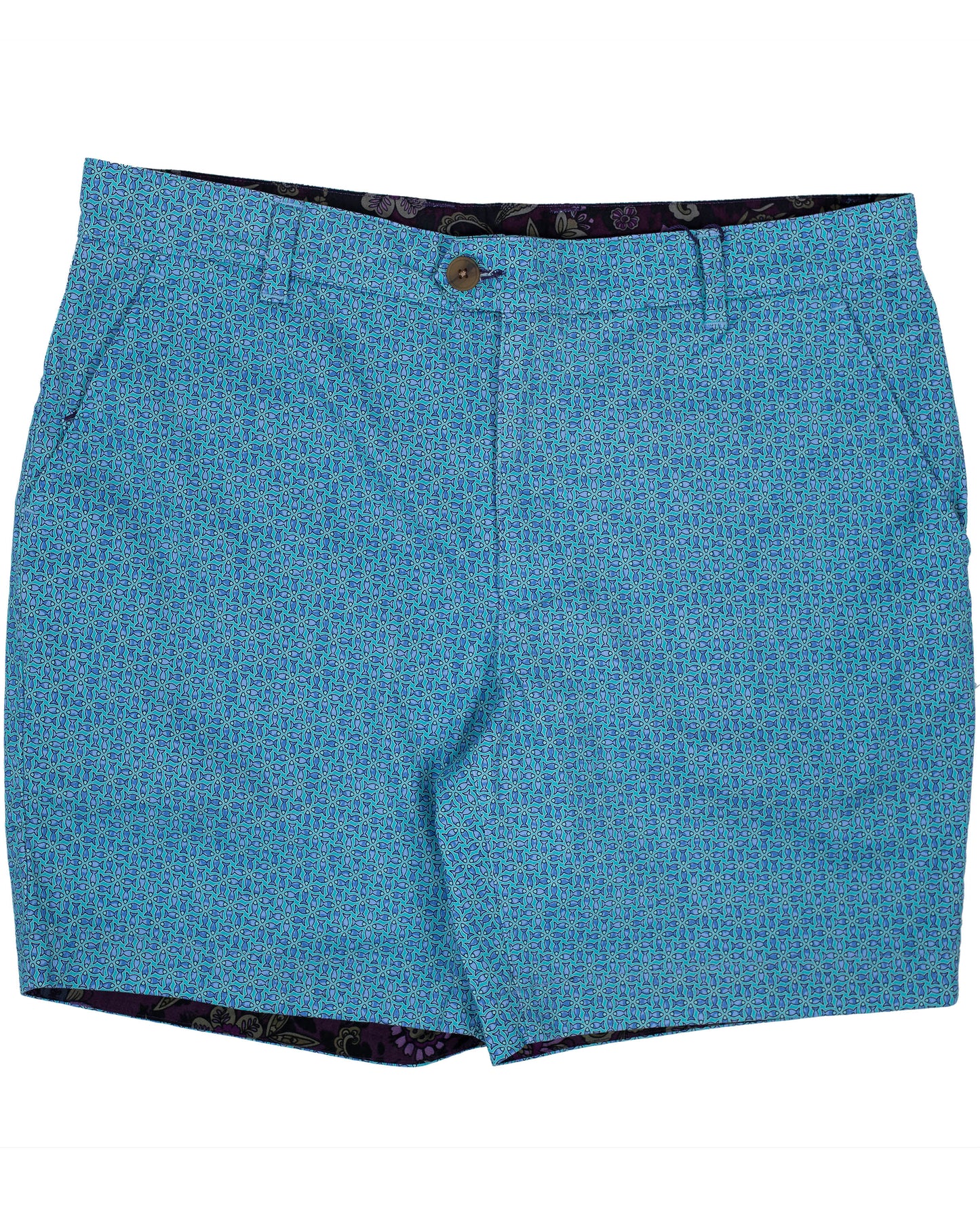 JOHN LARGE FISH SHORTS IN LAGOON