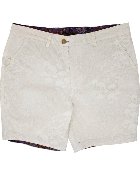 John Lux Paisley Floral Pumice Shorts