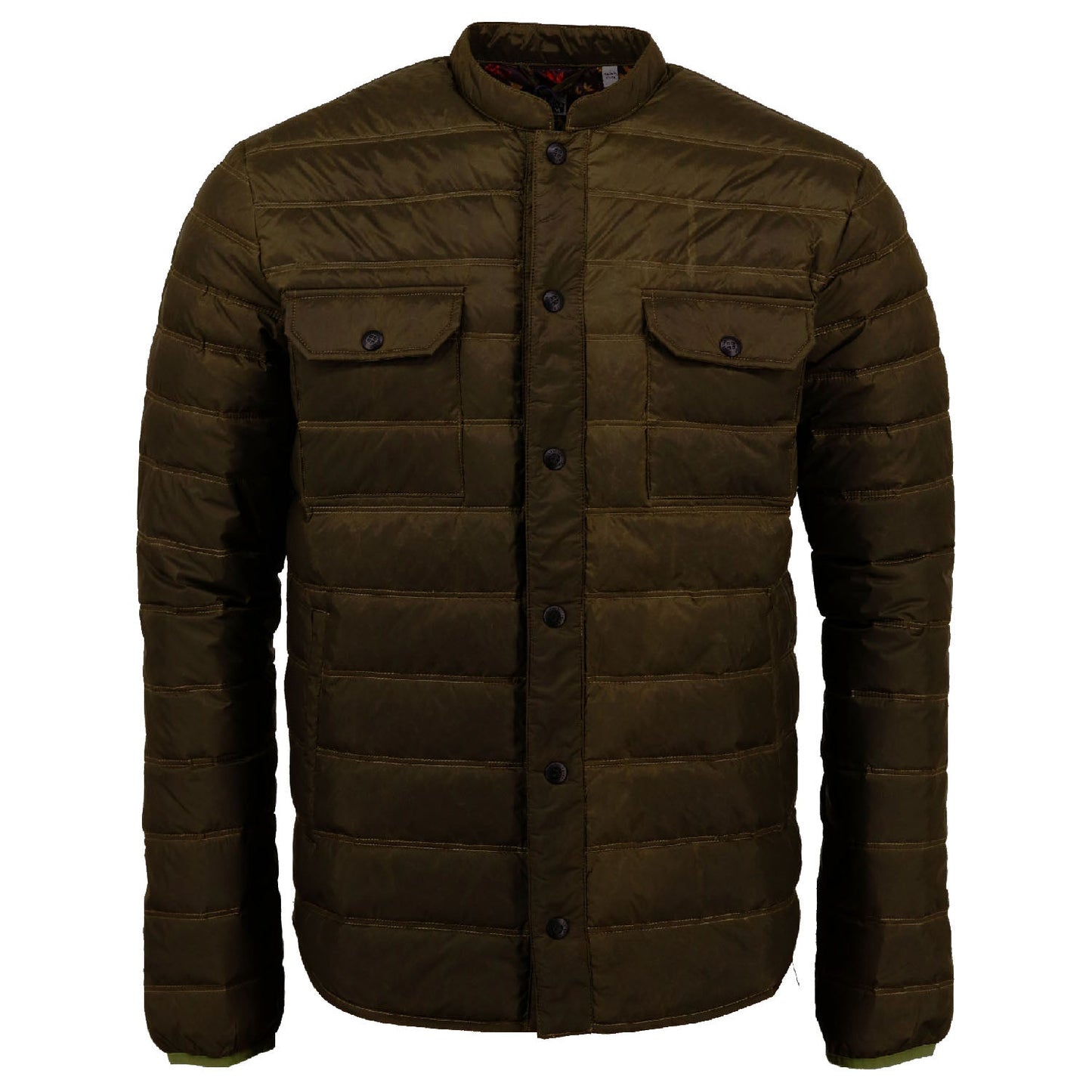 Mao Olive Packable Waxdown Jacket