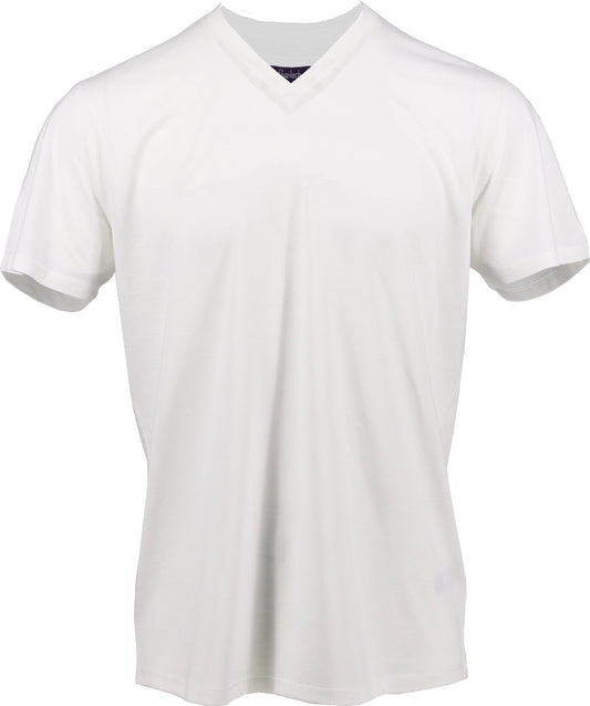 Maze White V-Neck Tee