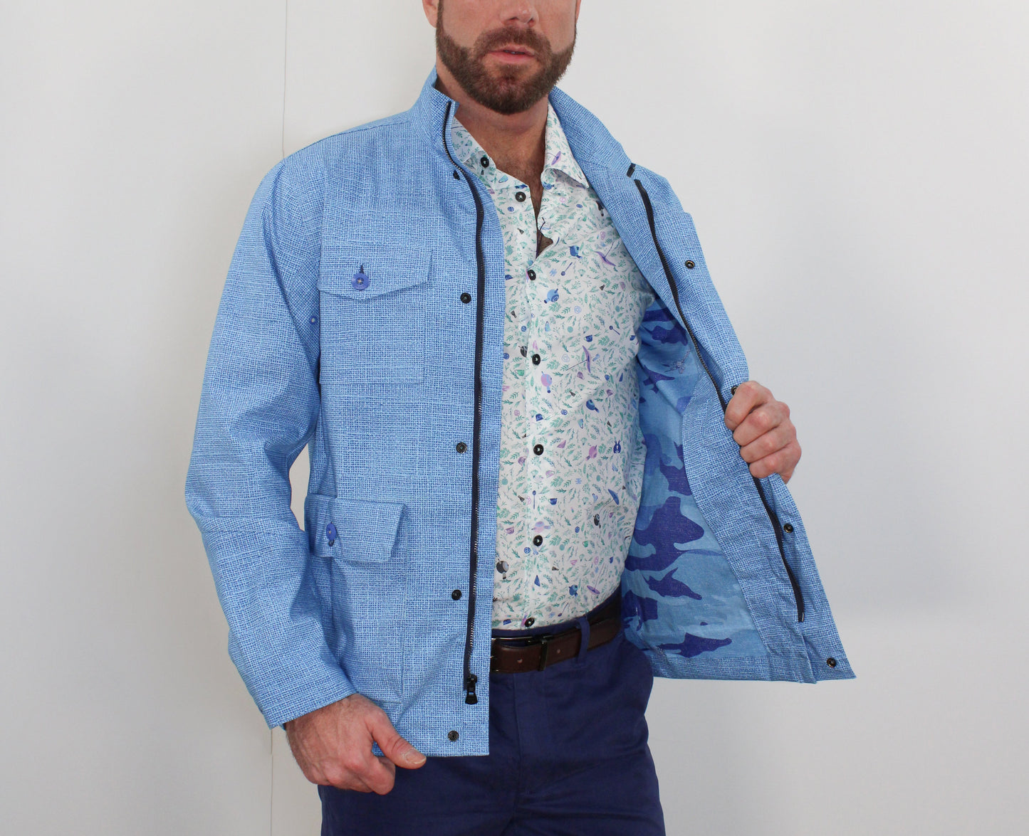 Mission Burlap Blue
