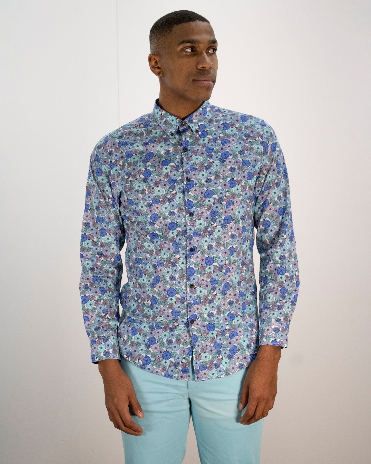 Mitchell Flowerbed Lilac Aqua