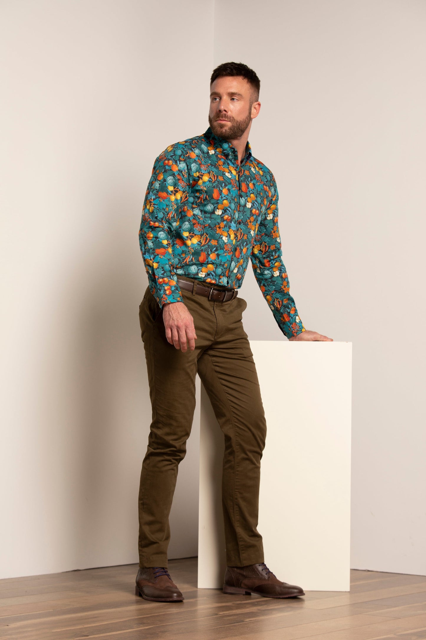 Mitchell Fruit and Veg Graphite Shirt