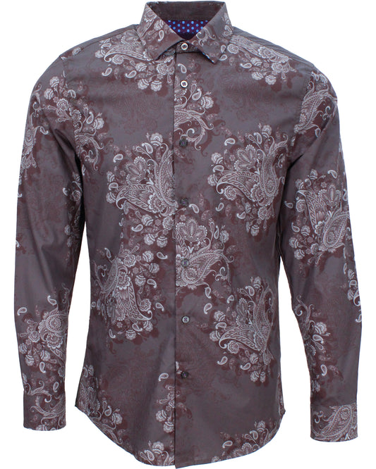 NORMAN RANDOM PAISLEY-HEMD - RAUCH