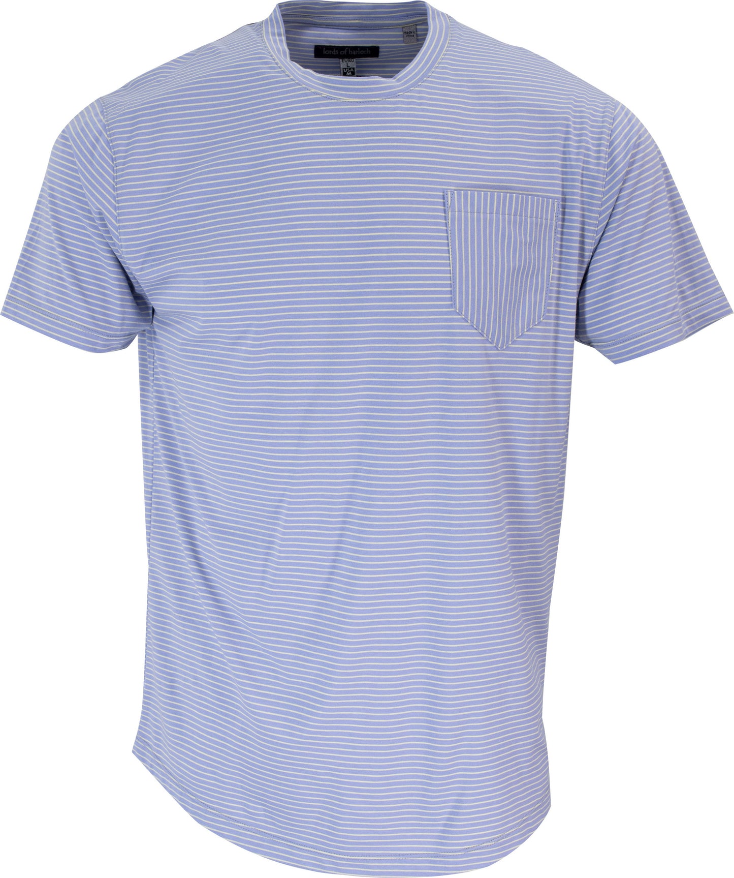 TATE LAVENDER STRIPE CREW NECK TEE