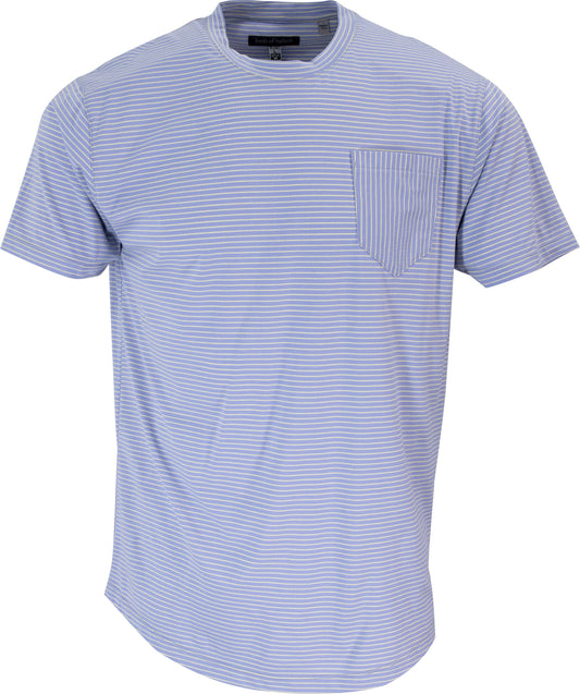 TATE LAVENDER STRIPE CREW NECK TEE
