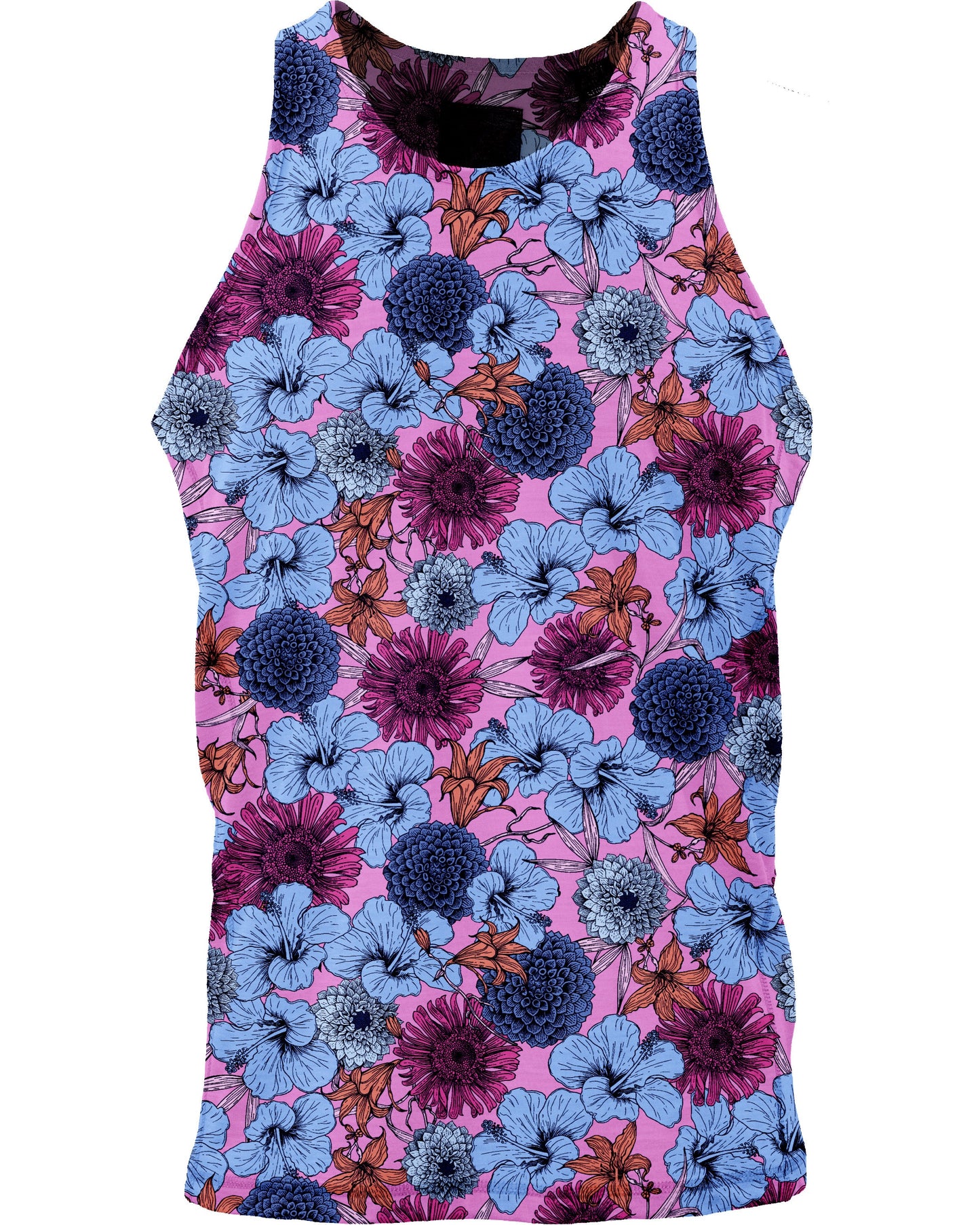 TEDFORD HIBISCUS GARDEN TANK IN PINK