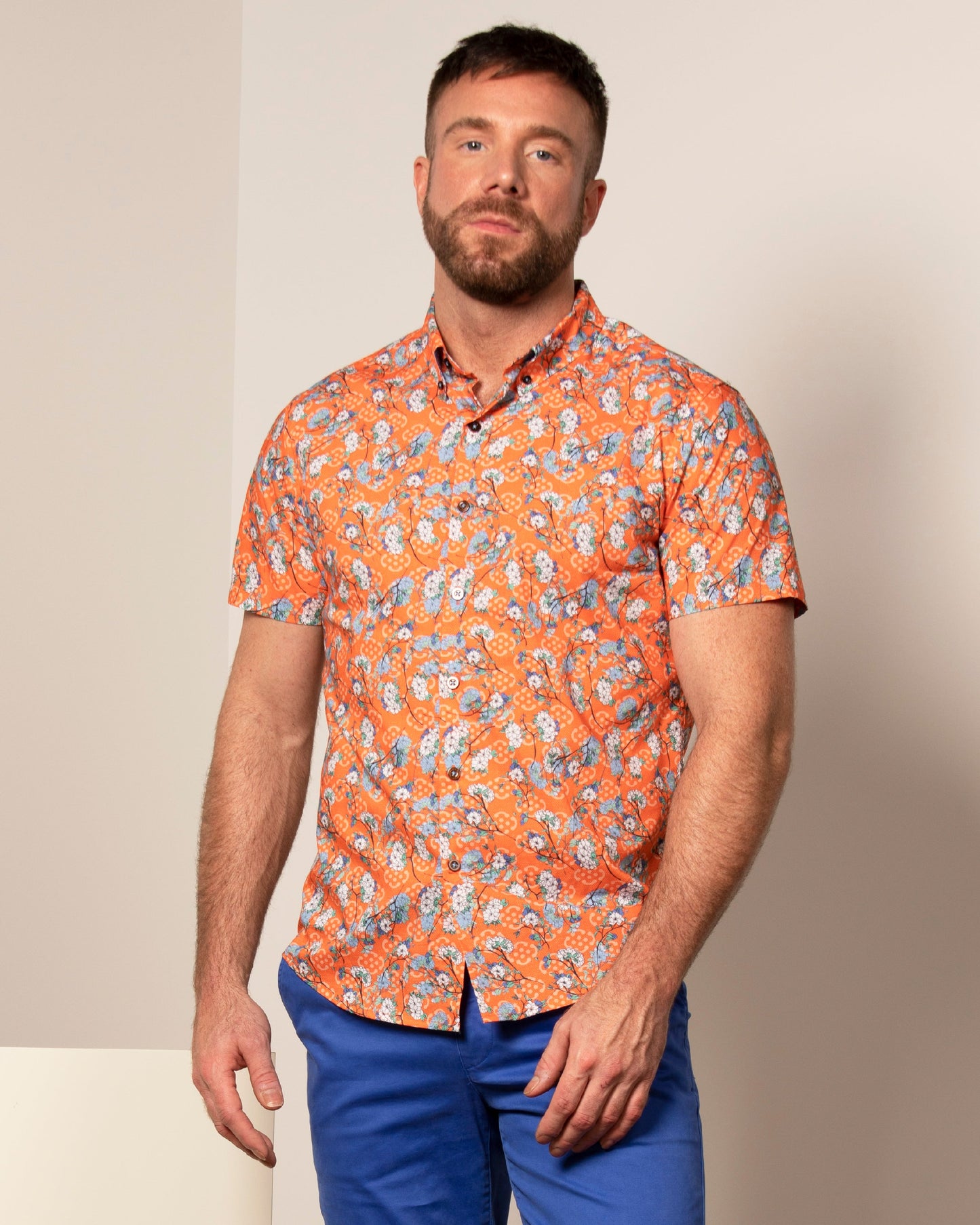 Tim Blossom Canvas Coral
