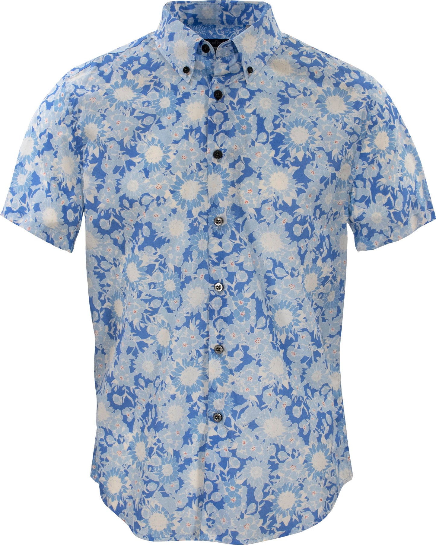 Tim Sunflowers Blue Shirt
