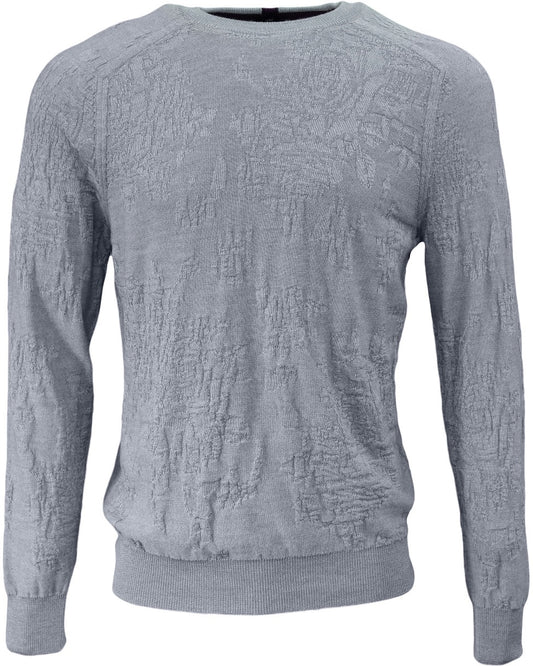 COLE FULLY FASHIONED MERINO CREWNECK SWEATER - FLANNEL