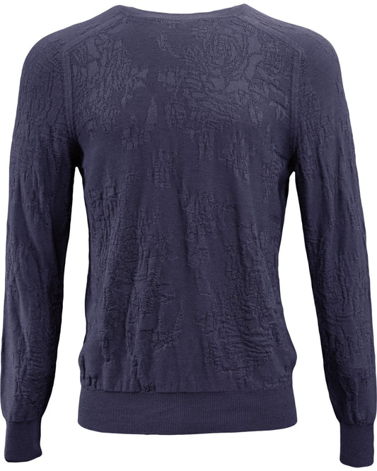 COLE FULLY FASHIONED MERINO CREWNECK SWEATER - NAVY