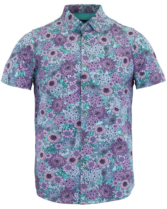 TODD ​​GARDEN PARTY STRICKHEMD - SPEARMINT