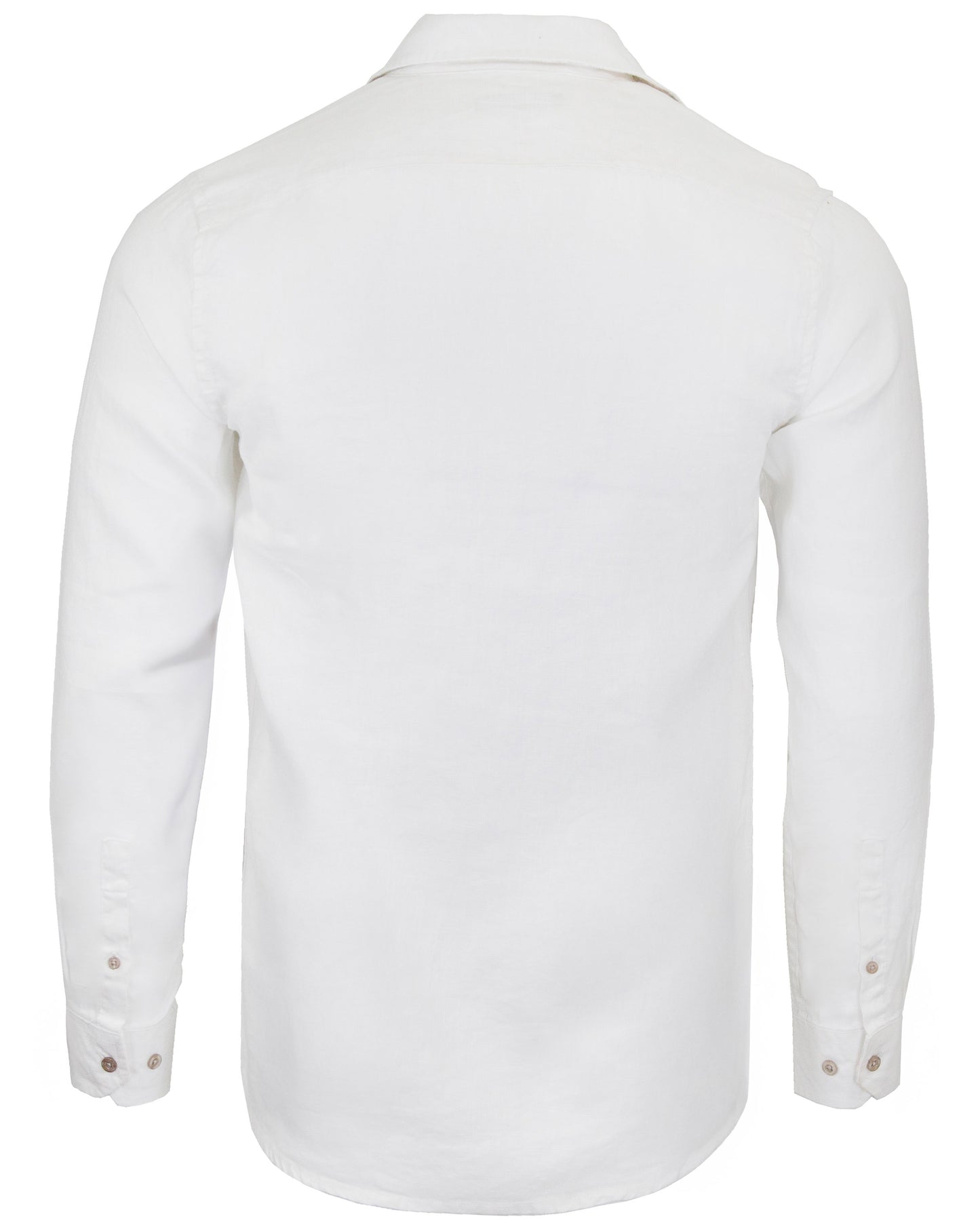 LIONEL LEINEN-BUTTON-DOWN-HEMD – WEISS