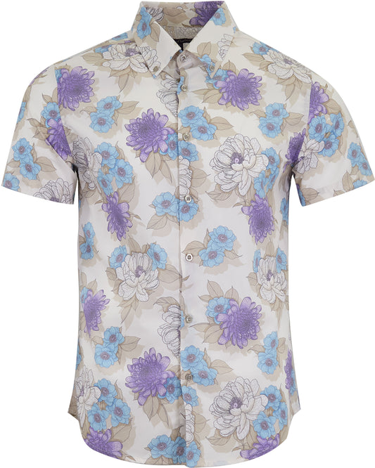 TIM FLOWER BED SHIRT -  IVORY
