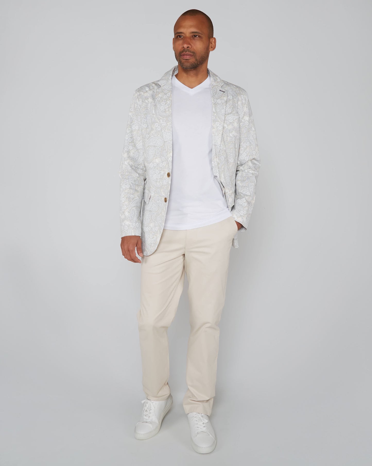 HADRIAN PAISLEY ROMANCE BLAZER – ELFENBEIN