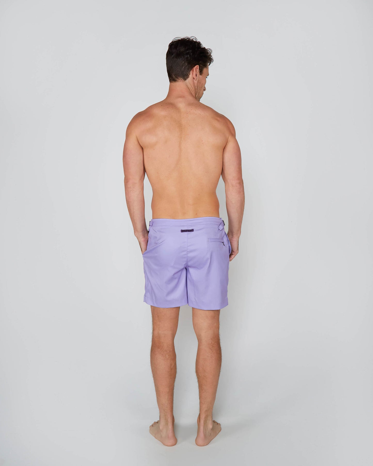 NEPTUNE OXFORD TAILORED SWIM SHORT - LAVENDER