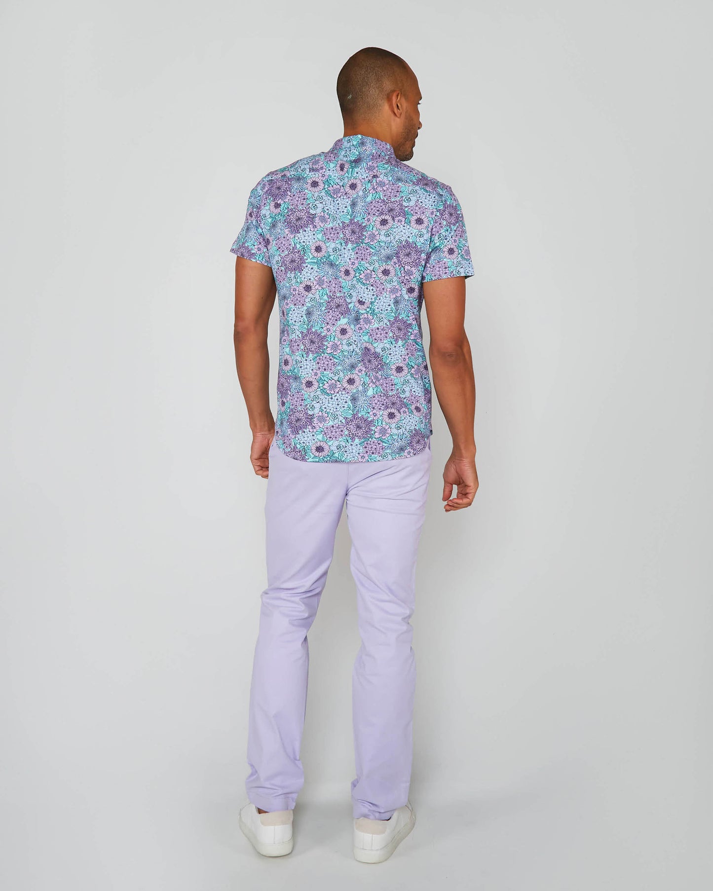 TODD GARDEN PARTY KNIT SHIRT - SPEARMINT