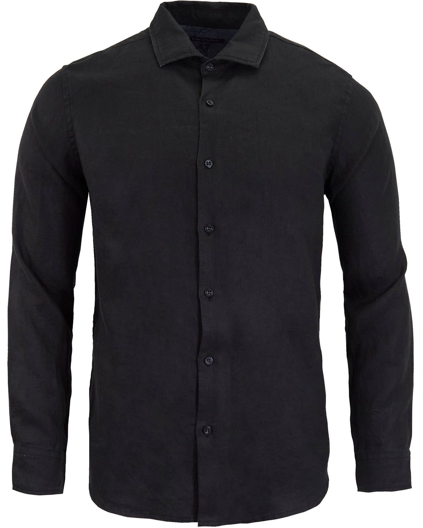 LIONEL LINEN SHIRT - BLACK