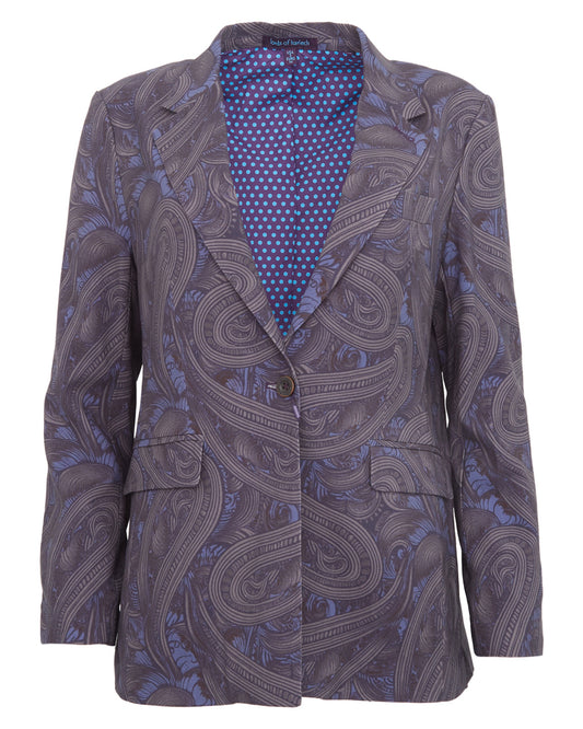 JULIA TAILORED JACKET - BADALONA SMOKE