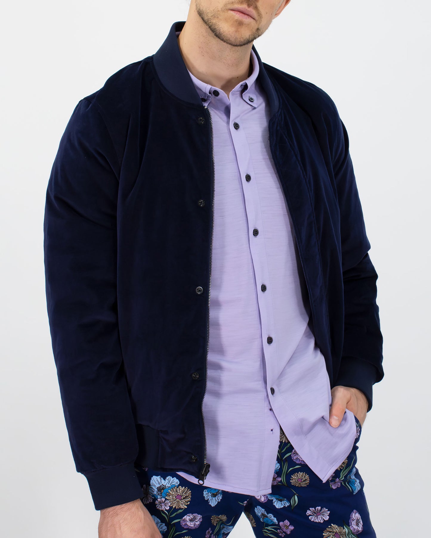 DON REVERSIBLE JACKET - NAVY