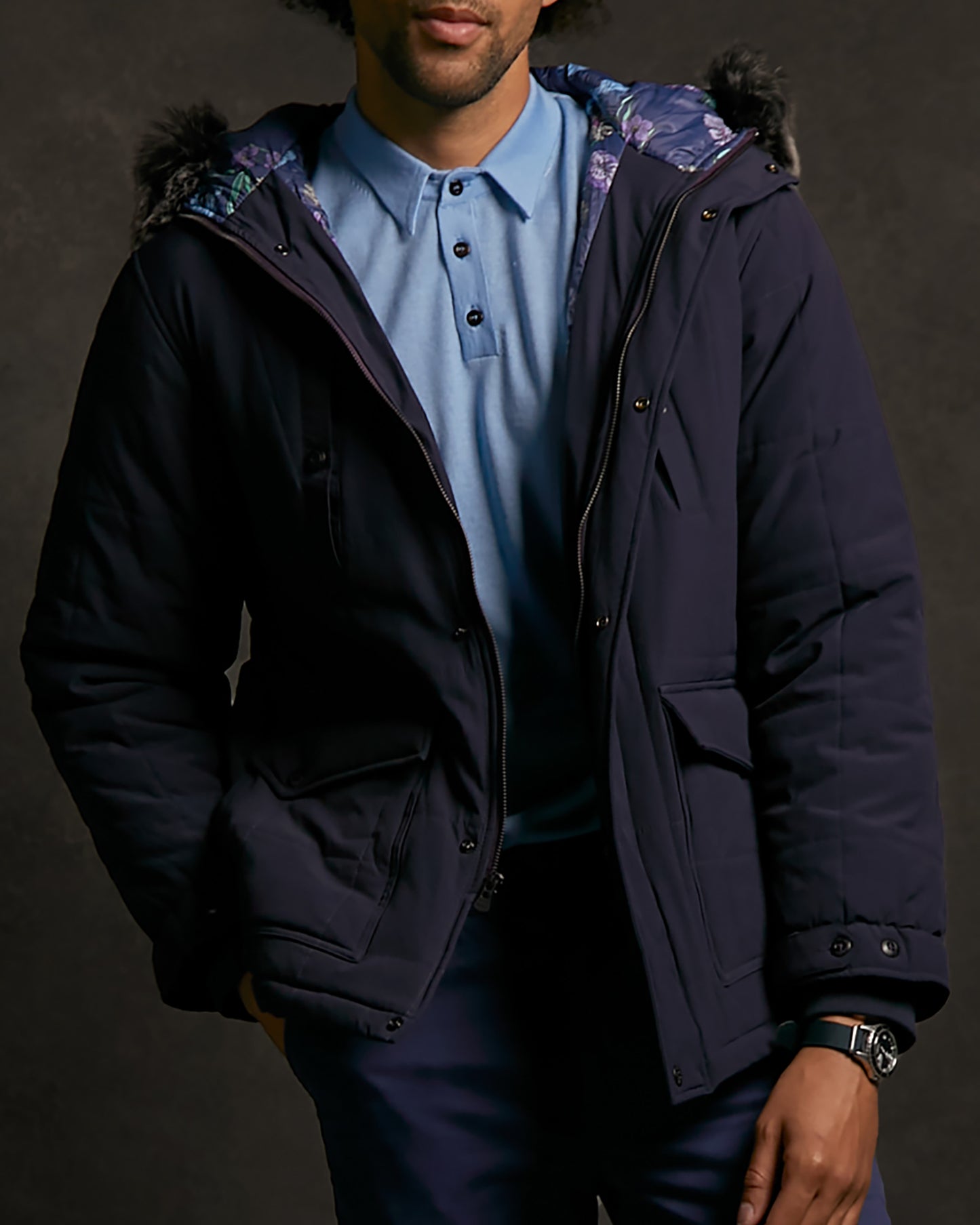 DUFFY PARKA - NAVY