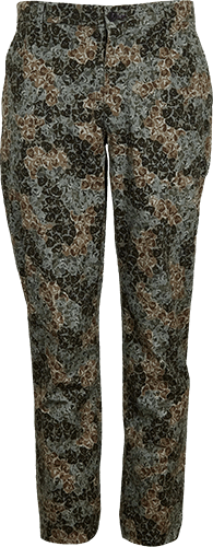 CASPIAN ROSE CAMO STRETCH COTTON CHINO PANT - OLIVE