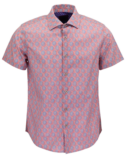 GEORGE MUD GEO CORAL MENS PRINTED SHIRT