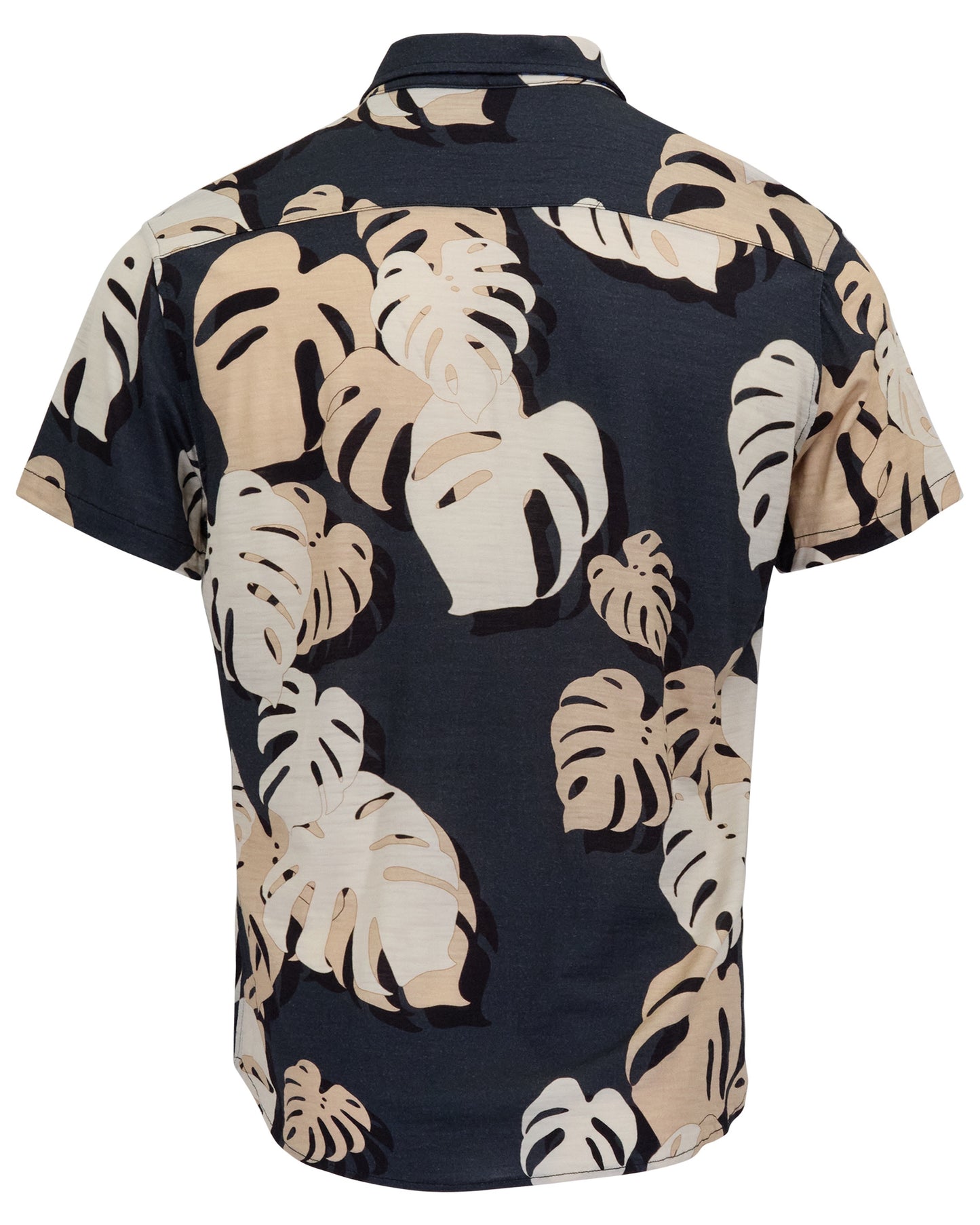 TOBIAS MONSTERA FLORAL SMOKE MENS MERINO WOOL SHIRT