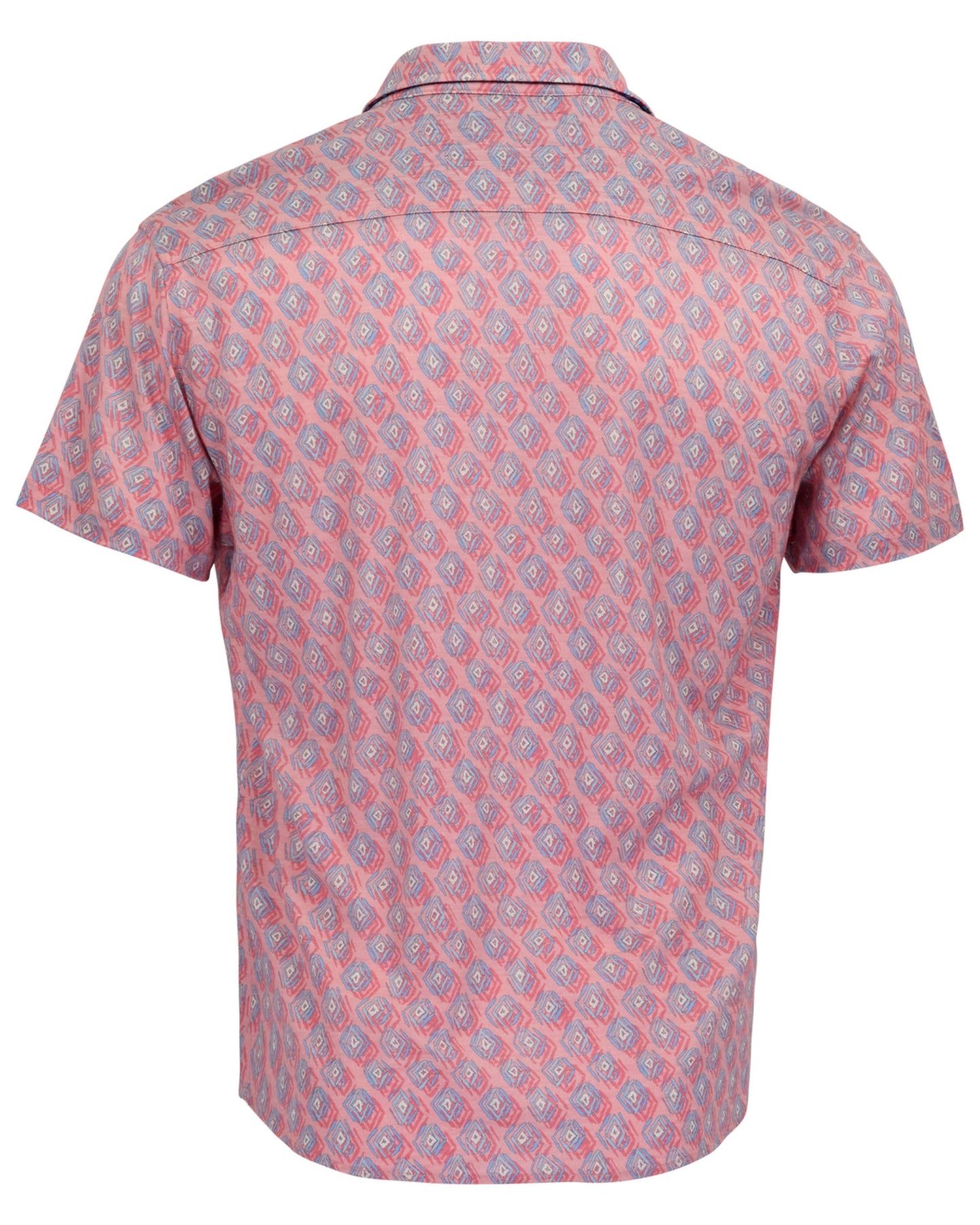 TOBIAS MUD GEO CORAL MENS MERINO WOOL SHIRT