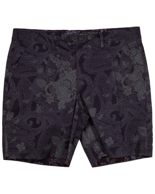 JOHN PAISLEY EXPLOSION BLACK MENS FLAT FRONT SHORT