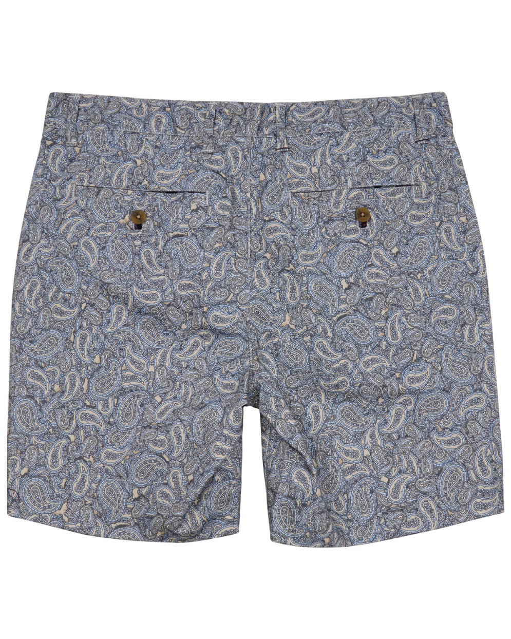 JOHN PAISLEY PILE NATURAL MENS FLAT FRONT SHORT