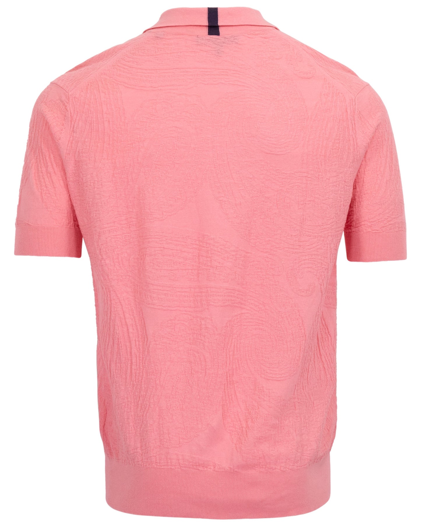 PETERSON CORAL MENS JACQUARD LINEN COTTON POLO