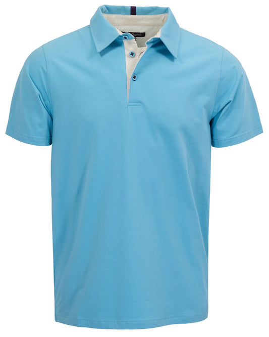 PIETRO TEAL MENS KNIT POLO