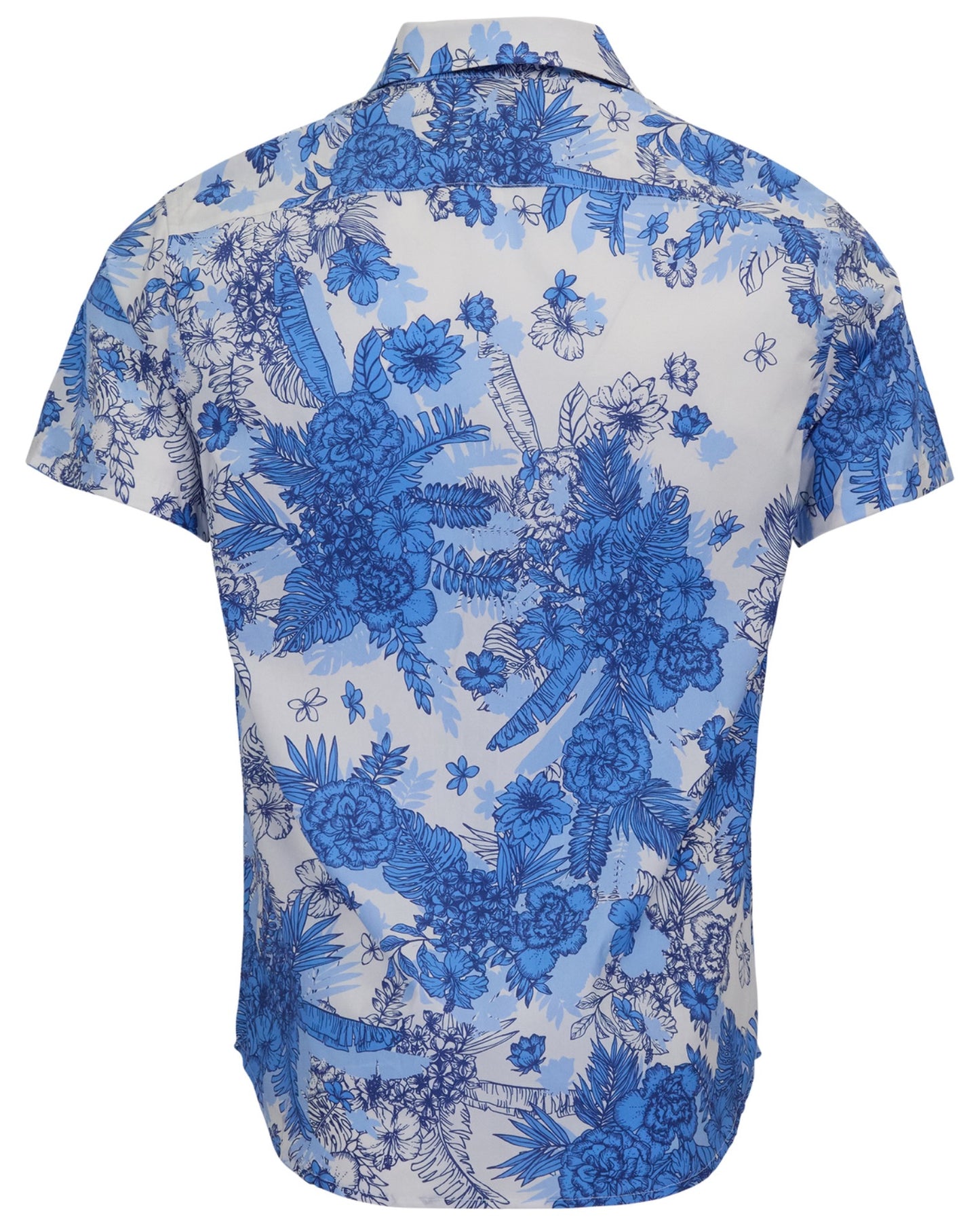 SCOTT MONO FLORAL WHITE MENS PRINTED SHIRT