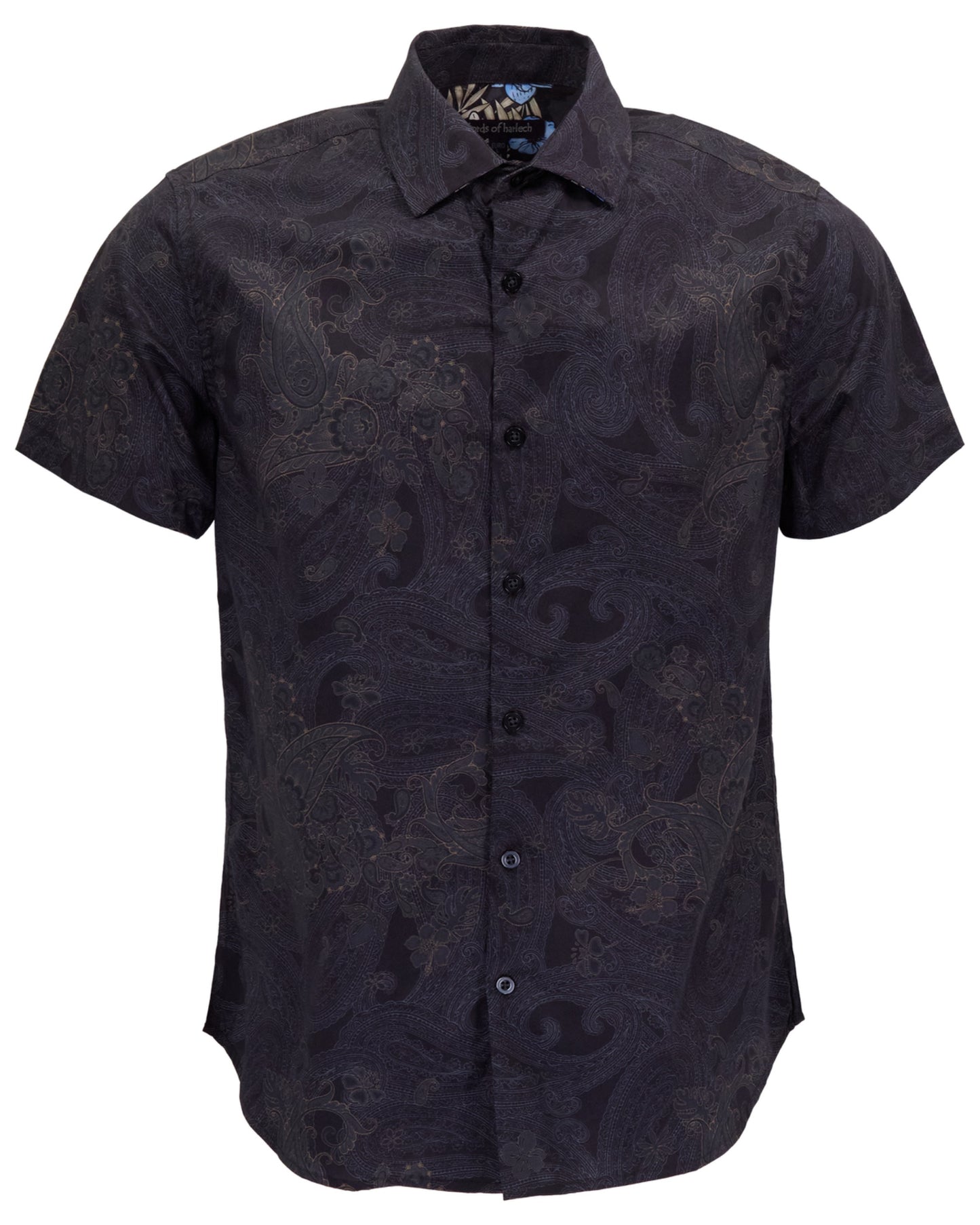 SCOTT PAISLEY EXPLOSION BLACK MENS PRINTED SHIRT