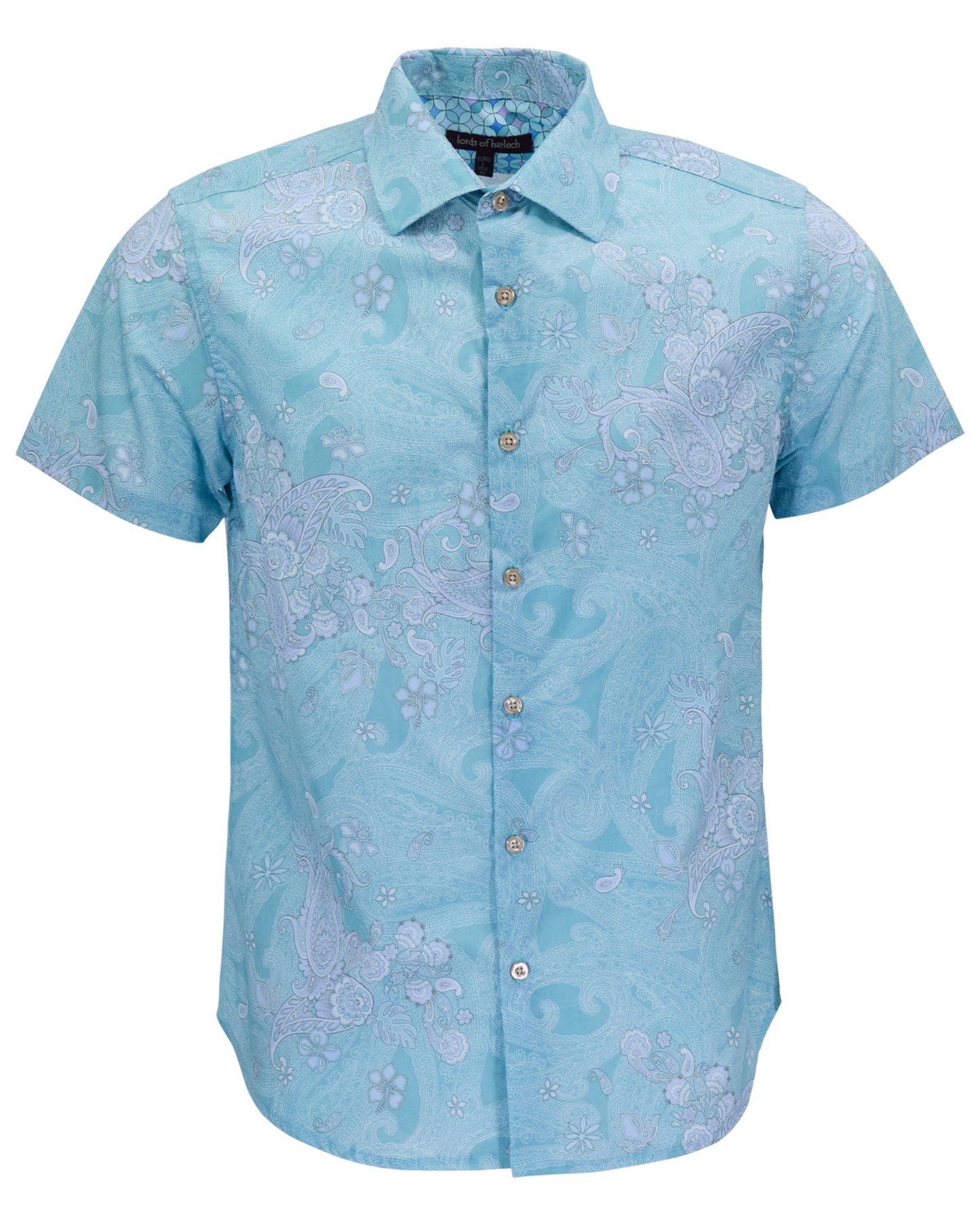SCOTT PAISLEY EXPLOSION TEAL MENS PRINTED SHIRT