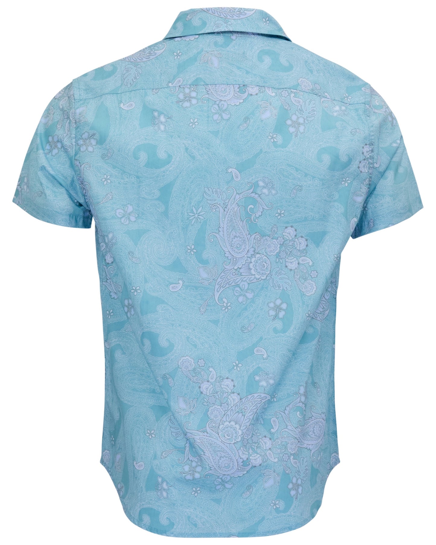 SCOTT PAISLEY EXPLOSION TEAL MENS PRINTED SHIRT