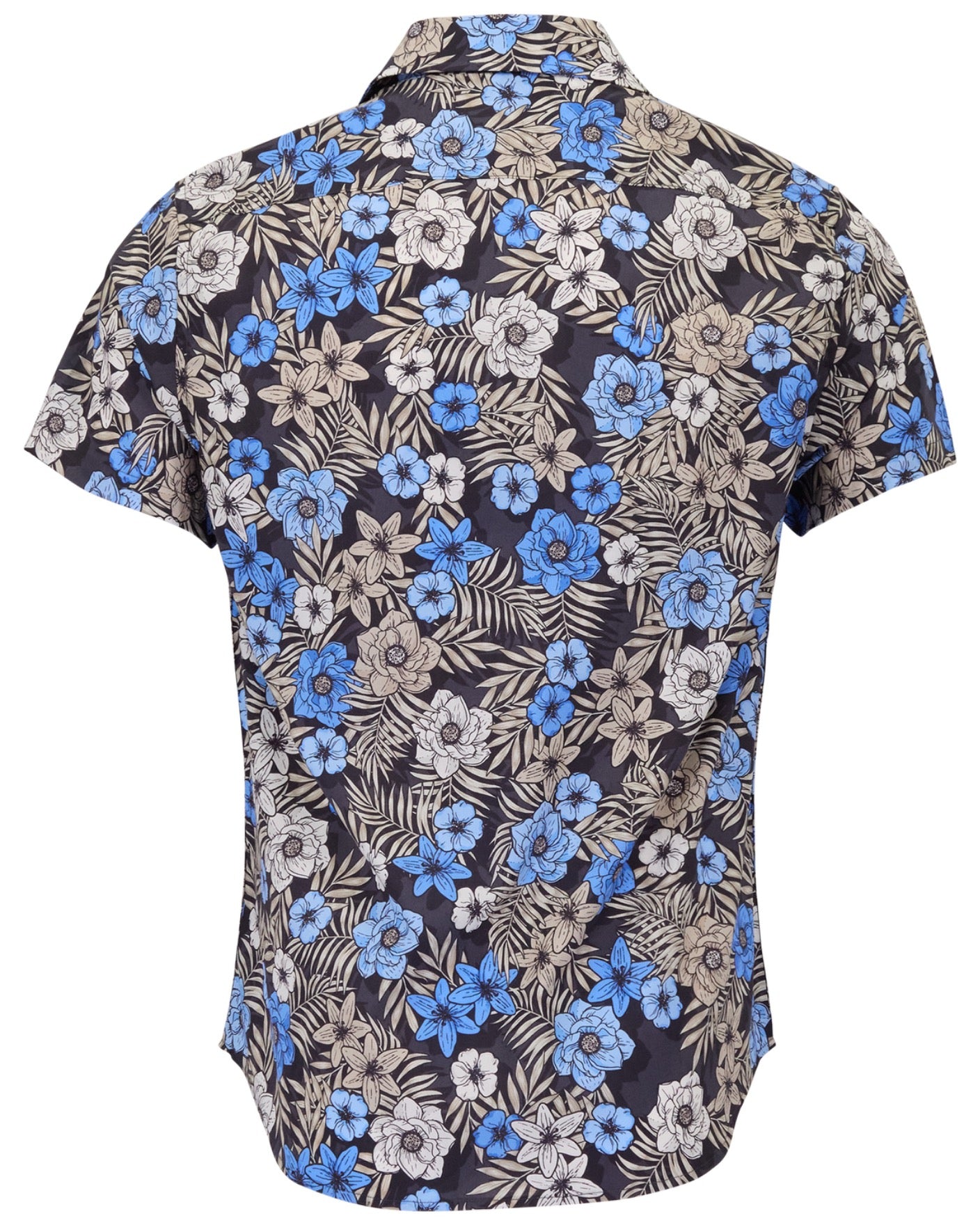 SCOTT TROPICAL MIX BLACK MENS PRINTED SHIRT